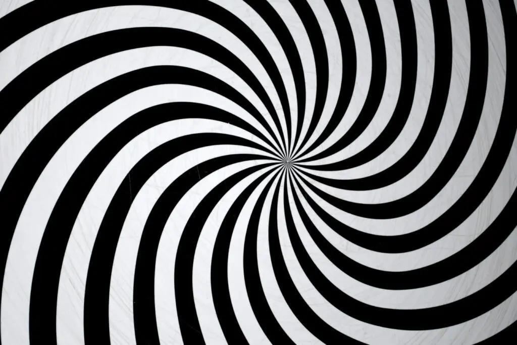 Black and white spiral